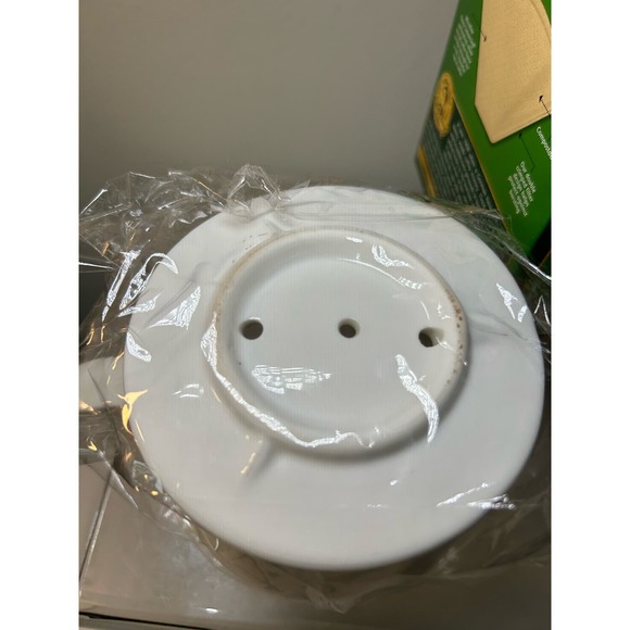 Simply Charmed Pour Over White Ceramic Coffee Dripper with Melitta Brown Filter - Picture 6 of 7